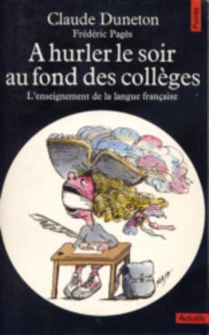 A hurler le soir au fond des collèges - couverture livre occasion