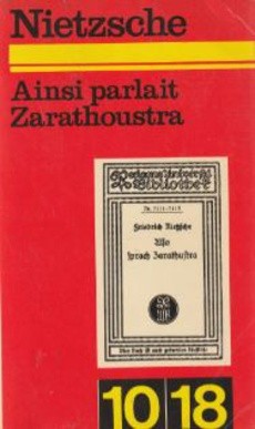 Ainsi parlait Zarathoustra - couverture livre occasion