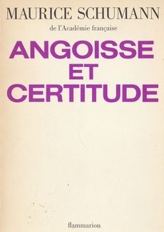 Angoisse et Certitude - couverture livre occasion