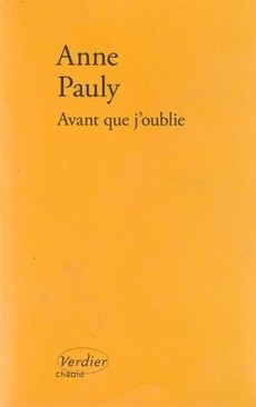 Avant que j'oublie - couverture livre occasion