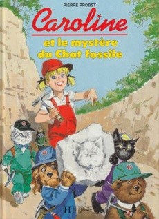 Caroline et le mystère du chat fossile - couverture livre occasion