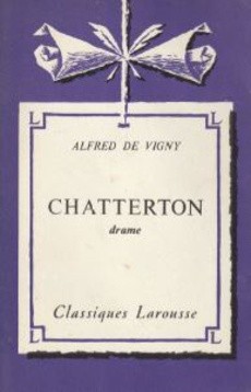 Chatterton - couverture livre occasion