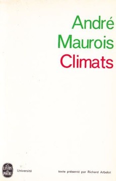 couverture de 'Climats' - couverture livre occasion