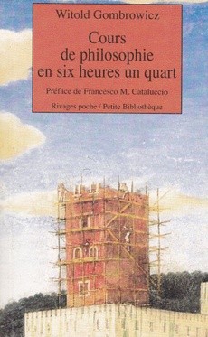 Cours de philosophie en six heures un quart - couverture livre occasion