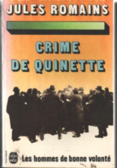 couverture de 'Crime de Quinette' - couverture livre occasion