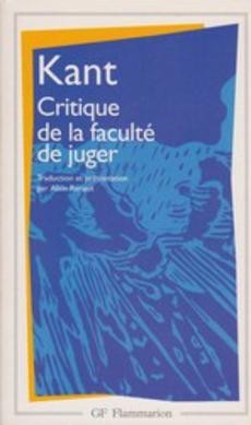 Critique de la faculté de juger - couverture livre occasion