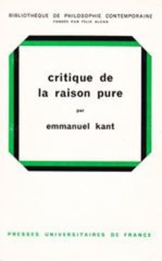 Critique de la raison pure - couverture livre occasion