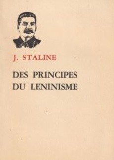 Des principes du leninisme - couverture livre occasion