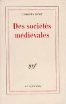 Des sociétés médiévales - couverture livre occasion