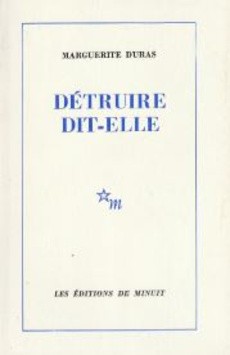 Détruire, dit-elle - couverture livre occasion
