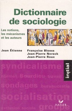Dictionnaire de sociologie - couverture livre occasion