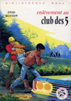 couverture de 'Enlèvement au club des cinq' - couverture livre occasion