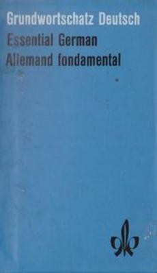 couverture de 'Essential German - Allemand fondamental' - couverture livre occasion