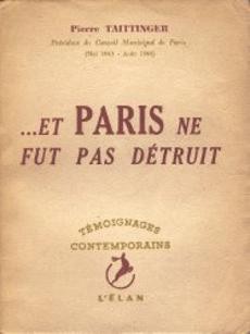 ... Et Paris ne fut pas détruit - couverture livre occasion