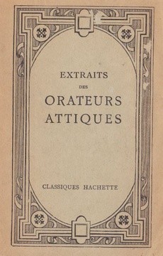 Extraits des Orateurs Attiques - couverture livre occasion