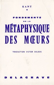Fondements de la métaphysique des moeurs - couverture livre occasion