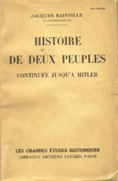 Histoire de deux peuples - couverture livre occasion