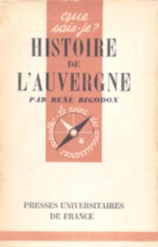 Histoire de l'Auvergne - couverture livre occasion
