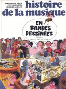 Histoire de la musique en bandes dessinées - couverture livre occasion