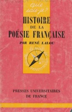 Histoire de la poésie française - couverture livre occasion