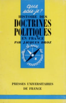 Histoire des Doctrines Politiques en France - couverture livre occasion
