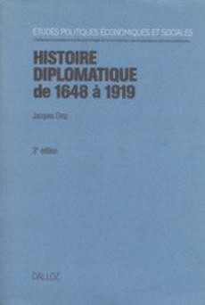 Histoire diplomatique de 1648 à 1919 - couverture livre occasion
