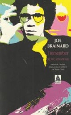 I remember (je me souviens) - couverture livre occasion