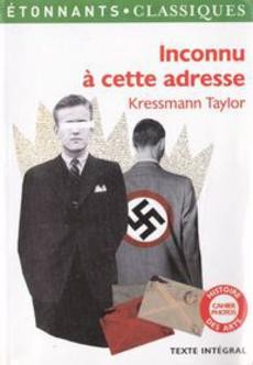 Inconnu à cette adresse - couverture livre occasion