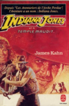 couverture de 'Indiana Jones et le temple maudit' - couverture livre occasion