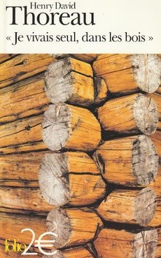 «je vivais seul, dans les bois» - couverture livre occasion