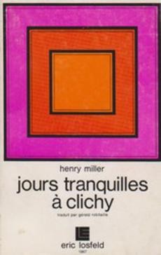 Jours tranquilles à Clichy - couverture livre occasion