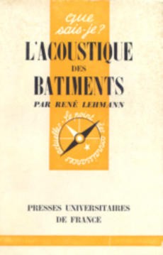 L'acoustique des Batiments - couverture livre occasion