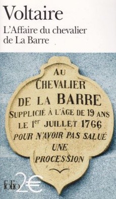 L'Affaire du chevalier de La Barre - couverture livre occasion