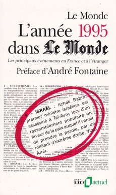 couverture de 'L'Annee 1995 dans "Le Monde"' - couverture livre occasion