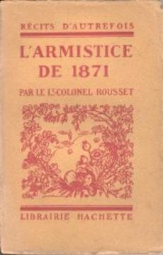 L'armistice de 1871 - couverture livre occasion