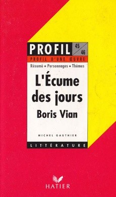 couverture de 'L'écume des jours / Boris Vian' - couverture livre occasion