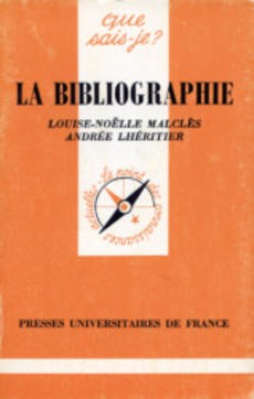 La bibliographie - couverture livre occasion