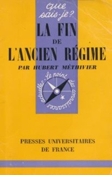 La fin de l'ancien régime - couverture livre occasion