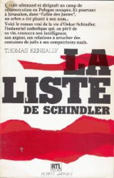 La liste de Schindler - couverture livre occasion