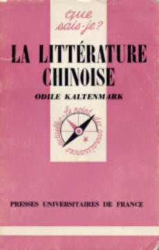 La littérature chinoise - couverture livre occasion