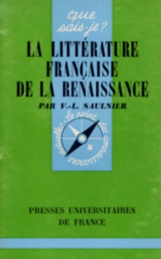 La Littérature Française de la Renaissance - couverture livre occasion
