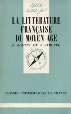 La littérature Française du moyen âge - couverture livre occasion