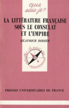 La littérature française sous le Consulat et l'Empire - couverture livre occasion