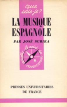 La musique espagnole - couverture livre occasion