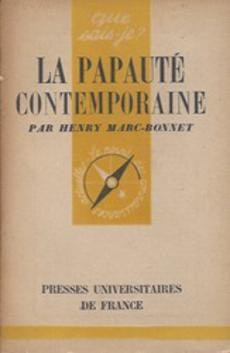 La papauté contemporaine - couverture livre occasion