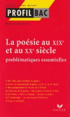 La poésie au XIX siècle et au XXe siècle. : - couverture livre occasion