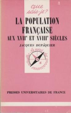 La population française au XVII et XVIIIe siècles - couverture livre occasion