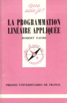 La programmation linéaire appliquée 1776 - couverture livre occasion