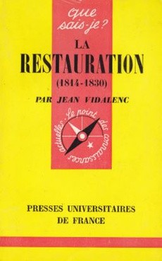 La Restauration - couverture livre occasion