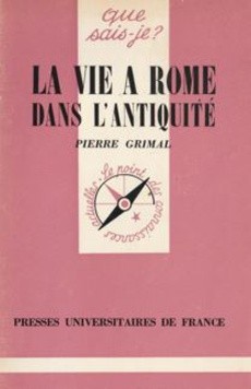 La vie à Rome dans l'Antiquité - couverture livre occasion